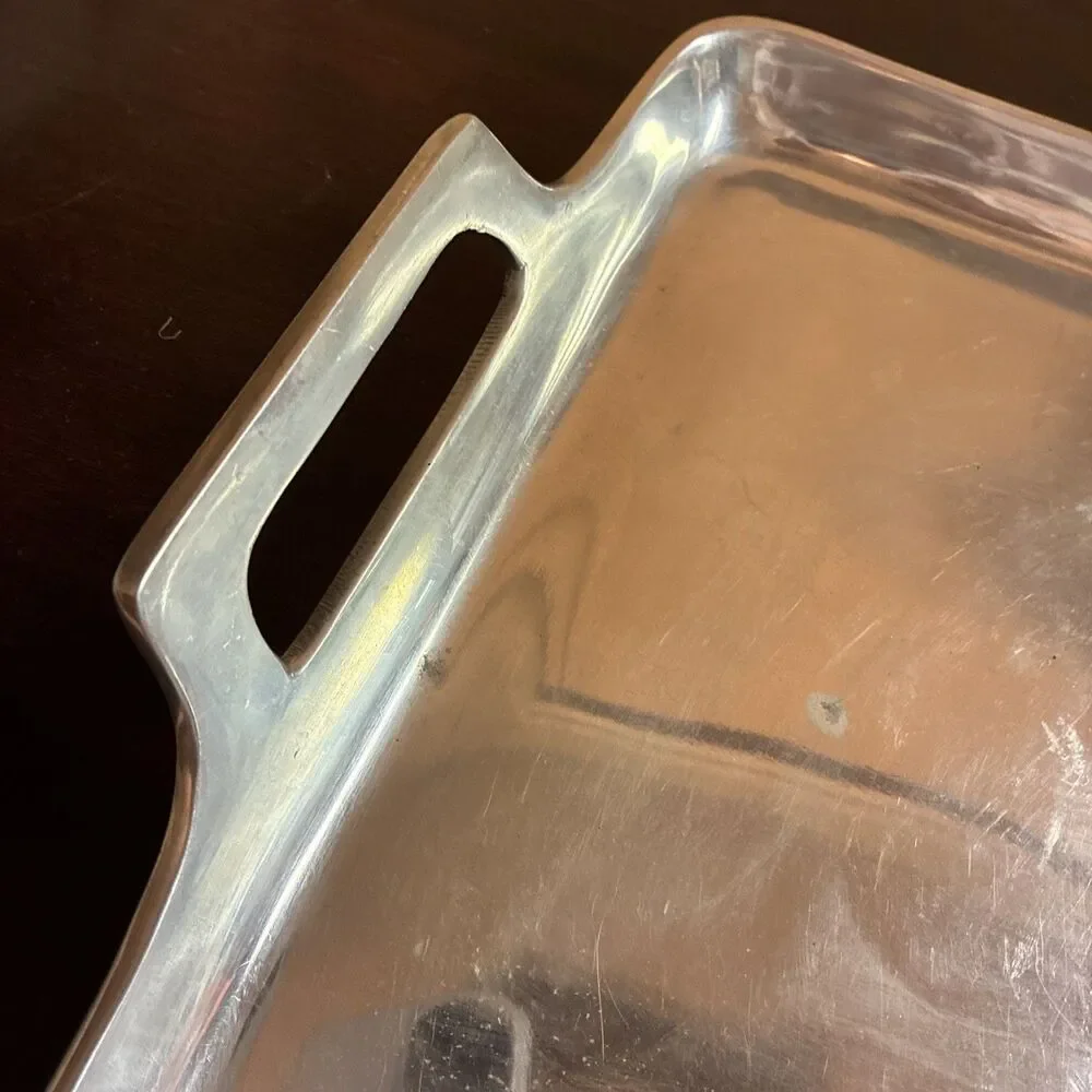 Pottery Barn Pewter Tray 17.5x11